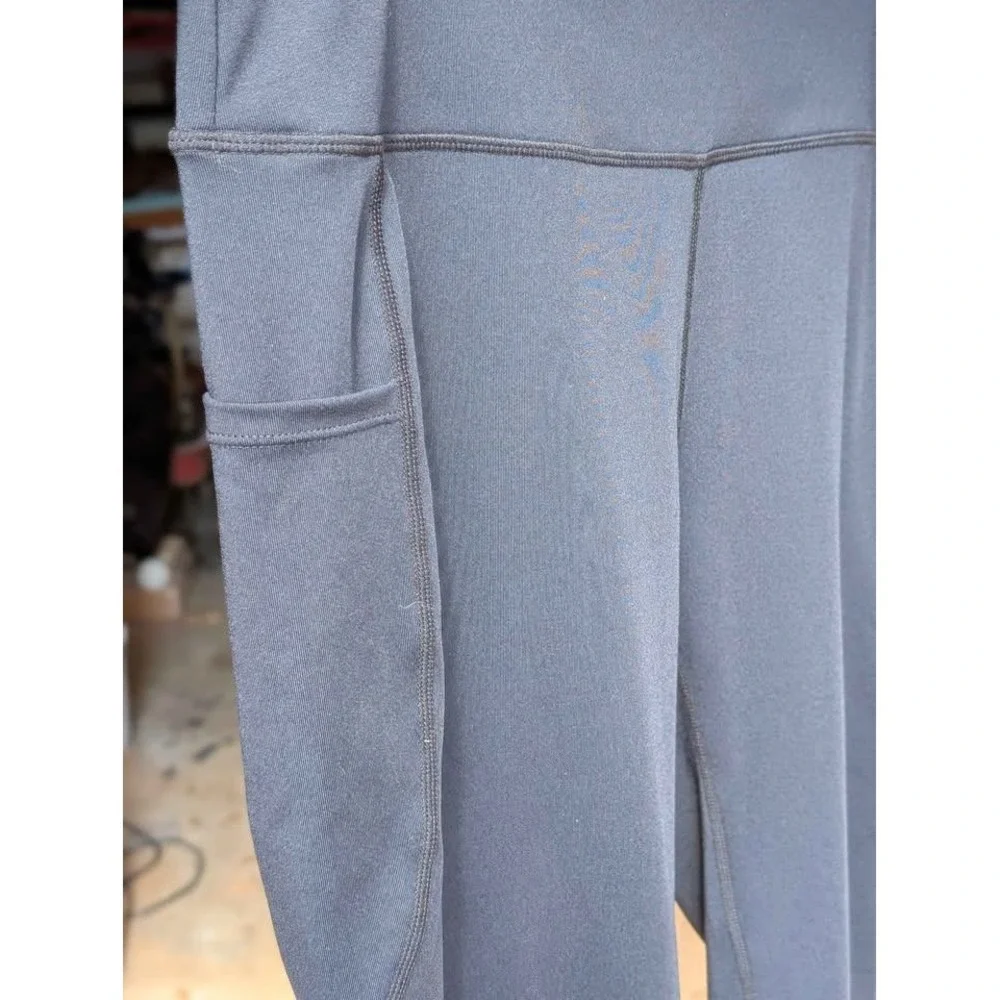 BALEAF Black Flare Yoga Pants L High Waist Pocket‎ Athletic Leggings Bootcut